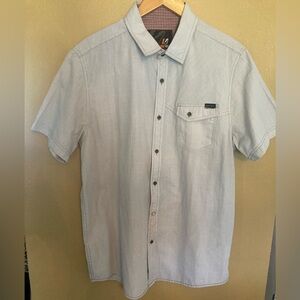 Men's Casual Light Gray Button Down Shirt